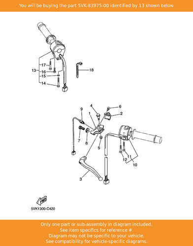 Yamaha switch handle - yamaha, 2