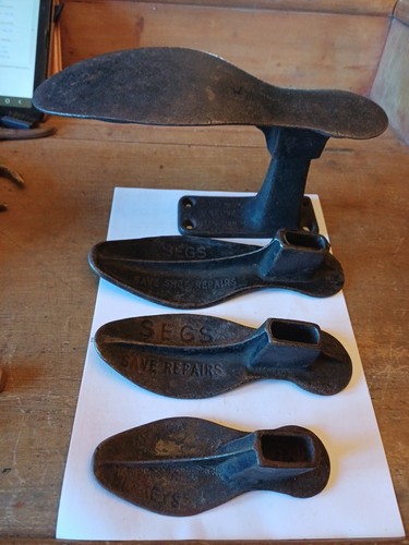 Four vintage cast iron segs - four,