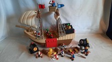 Vintage Red Box  Pirate Ship