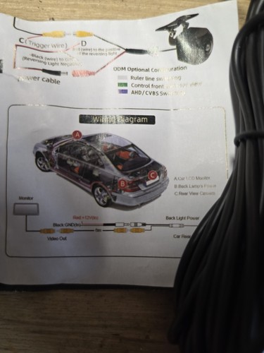 Car rear view - backup, camera