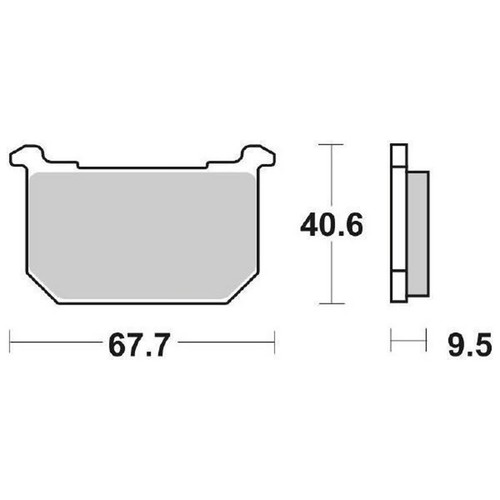 Pair brake pads - pads, 540
