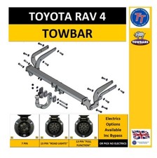 Swan Neck Towbar for Toyota Rav 4 Feb 2019 onwards Tow Bar Choose Electrics