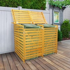 Wheelie bin storage double - bin,