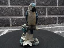 Blue Macaw Parrot Bird Figurine / Ornament