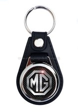MG FAUX LEATHER KEY RING/KEY