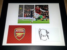 ROBIN VAN PERSIE ARSENAL FOOTBALL LEGEND SIGNED AUTOGRAPHED DISPLAY COA