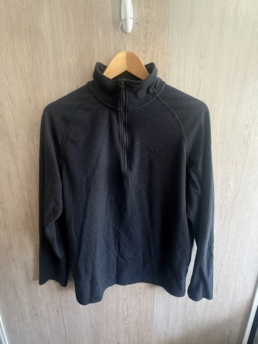 Trespass dark grey half zip - dark, half-zip