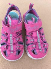 Girls Pink Skechers Sandals