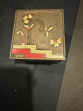 Art Deco Brass and Enamel