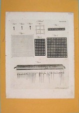 Original Old Antique Print
