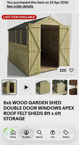 8x6 wood garden - wood,