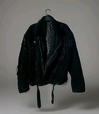 Vintage Front Line Black Suede