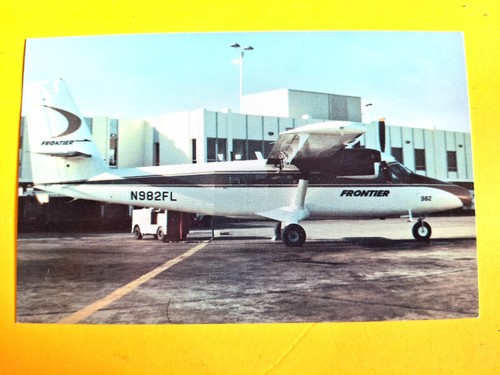 Frontier airlines postcard - airlines,