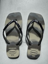 Ladies Sparkly Havaianas  size 3