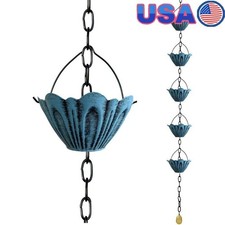 Elegant Lotus Cup Rain Chain