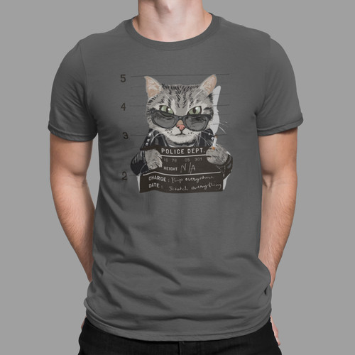 Cat prison photo shirt - prison,