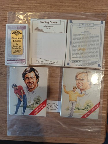 Ms39 trade card sets - sets, golf