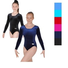 Gymnastics Leotard The Zone Long Sleeve Sparkle Girls Dance Nylon Lycra 685SPA