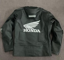 HONDA BLACK MOTORBIKE LEATHER