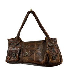 Cydwoq Pharoah Brown Leather Bag Purse Shoulder Satchel Hand Crafted USA