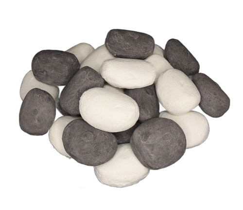 Gas fire pebbles coals - pebbles, ceramic