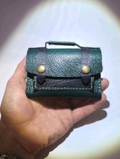 briefcase wallet funny gift card case business card holder handmade leather
