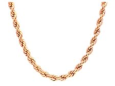 Thick rope rose gold plated