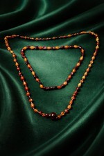 Pair Vintage Amber Bakelite