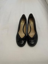 Clarks Black Leather Shoes With Stitch Details