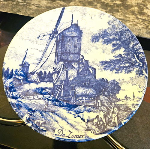 Delft blauw zomer windmill - de,