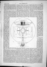 Old Engineering 1874 Monsieur Menier Hot-Air Baloon Plan Furnace Cist Victorian