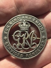 A WW1 SWB SILVER WAR WOUND BADGE, SERVICES RENDERED, 300552