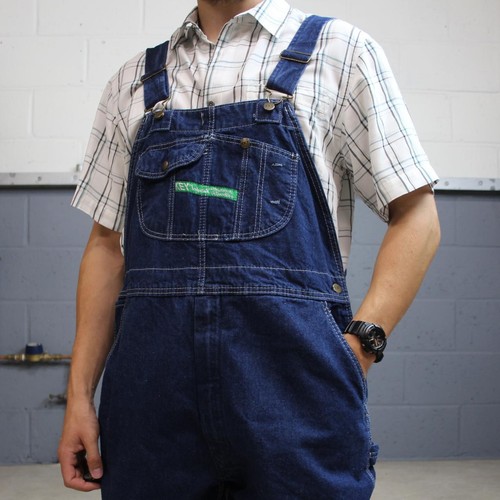 Vintage baggy denim dungarees - baggy,