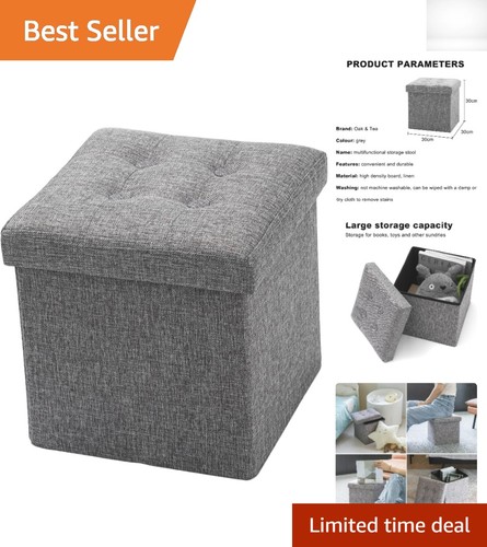 Contemporary grey ottoman - grey,