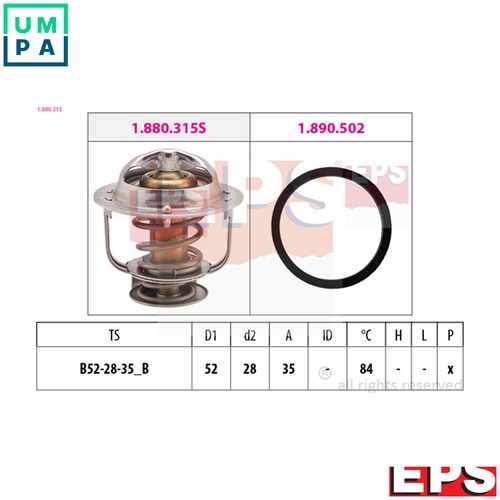 Thermostat coolant 880 315 - thermostat,