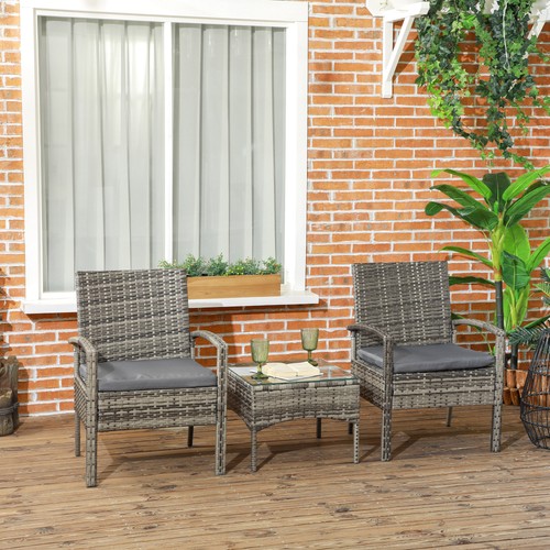 Rattan bistro set pieces - rattan,