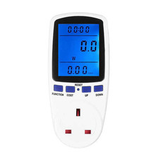 Electricity Power Consumption Meter UK Plug-in Energy Monitor Kwh Watt Analyzer