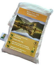 Silk Sleeping Bag Liner (Scottish Silkworm - Camping Backpacking Hostel hotel)