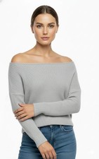Ladies Off Shoulder Knitted