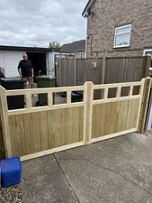 Pressure Treated Tanalised Cottage Style Driveway Gates 8ft  Wide X  5ft High