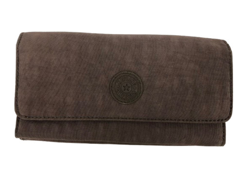 Kipling brown fabric trifold - brown,