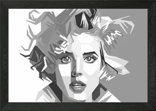 Agyness Deyn Framed Wall Art