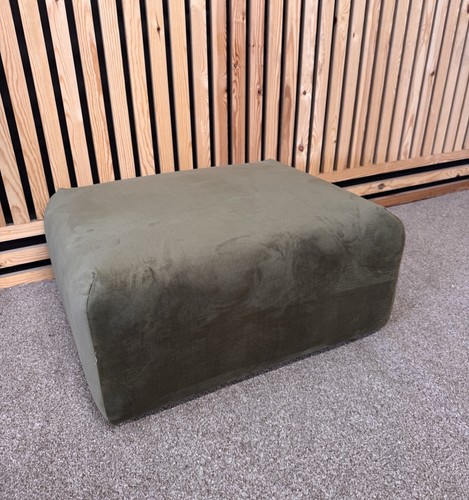Dfs footstool velvet mineral - footstool,, velvet,
