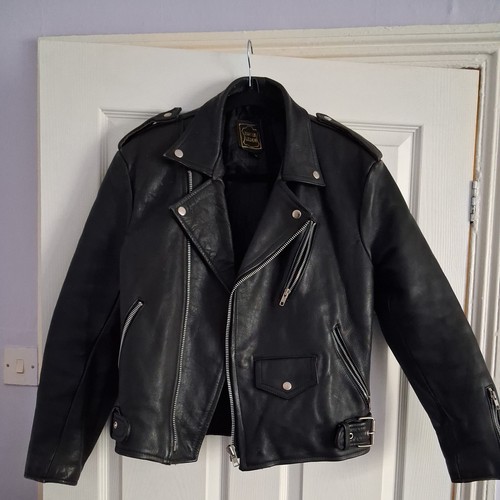Echtes leder leather jacket - leder,