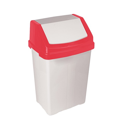 Litres white swing bin - litres,