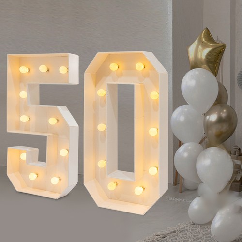 40in marquee light numbers - marquee, up