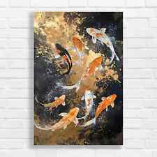 Vibrant Koi Fish Canvas Print