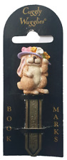 Resin Metal BOOKMARK Bunny Floral Hat Rabbit Lover Gift x Her Girl Kids Children