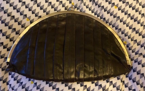 Topshop dark brown genuine