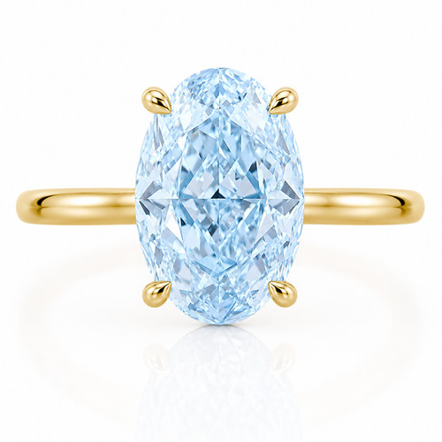 Lab grown blue diamond - 3,
